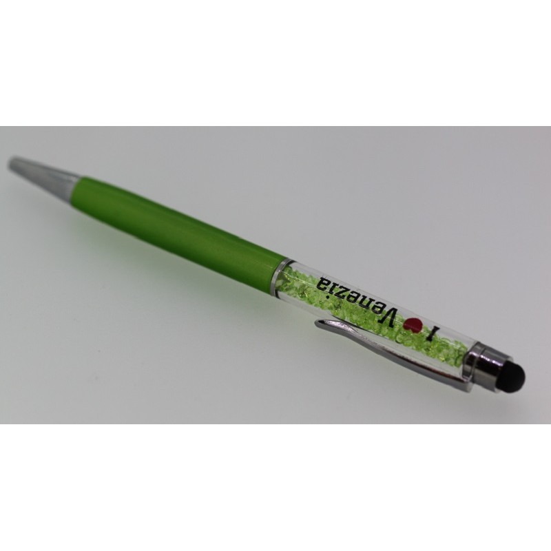 Ручка с биссером Ручка зеленая с биссером Murano